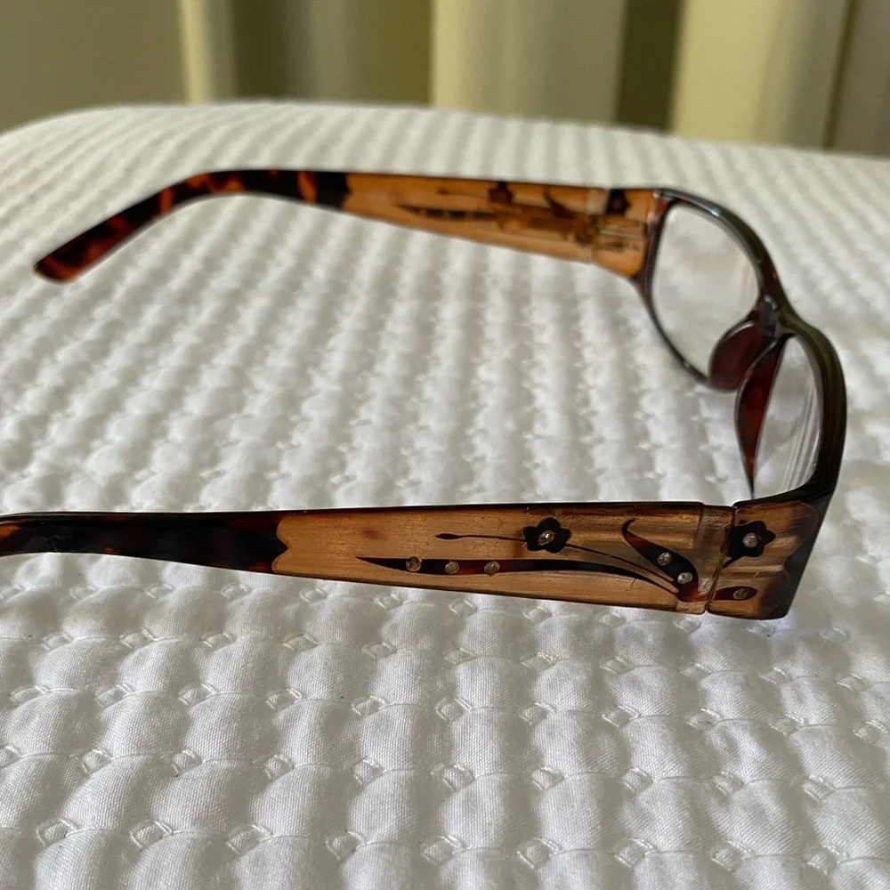 50%offw❤️ Miranda amber floral Reading Glasses eye glasses DR02